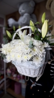 Белоснежная корзина Florseason