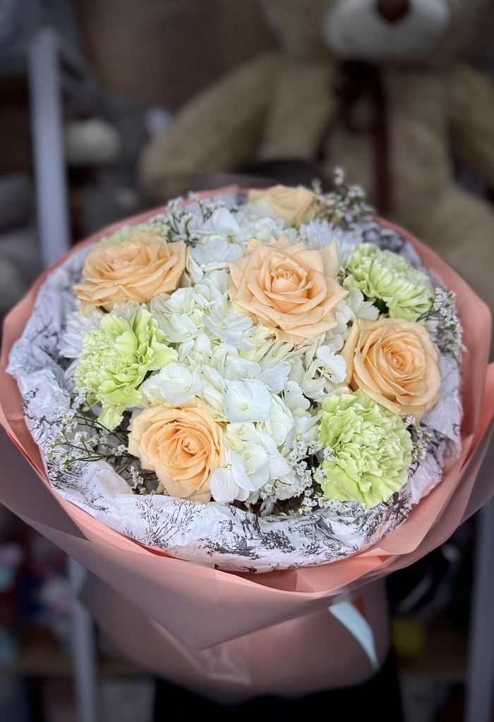 Букет "Персиковый" Florseason