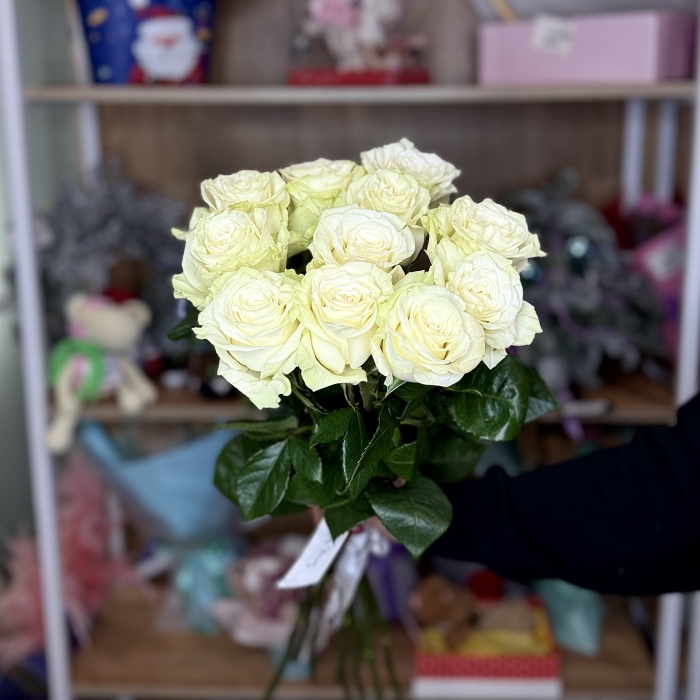 Монобукет из белых Роз Florseason