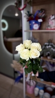 Монобукет из белых Роз Florseason