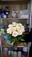 Монобукет из нежно-розовых роз Florseason