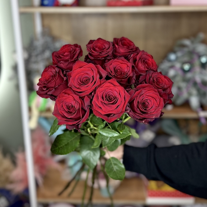 Монобукет из красных роз Florseason