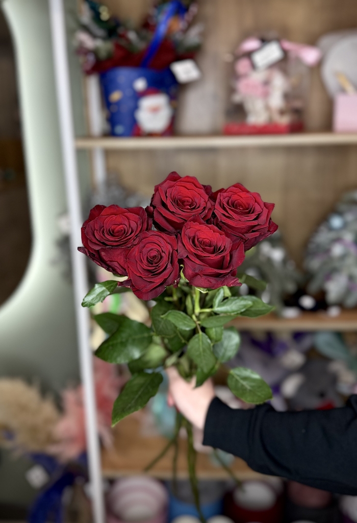 Монобукет из красных роз Florseason
