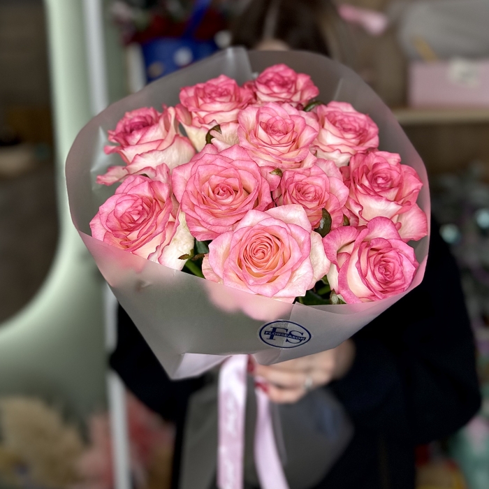 Монобукет из розовых Роз Florseason